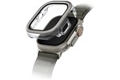 Smartklokke - Tilbehør - UNIQ Voute Tempered Glass Case for Apple Watch Ultra 49mm - Silver - 8886463691960