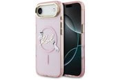 Mobil - Deksel og etui - Karl Lagerfeld IML Choupettes Karl Script Logo MagSafe iPhone Air Case - Pink - 3666339606206