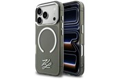 Mobil - Deksel og etui - Karl Lagerfeld IML KL Script Logo MagSafe Case for iPhone 17 Pro Max - Black - 3666339601102