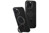 Mobil - Deksel og etui - UNIQ Swivix 360 Rotating Kickstand Case for iPhone 16 Pro Max - Black - 8886463692042