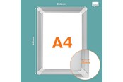 Konferanse & Presentasjon - Nobo Premium Plus A4 plakatramme - 1915731