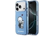 Mobil - Deksel og etui - Karl Lagerfeld Karl & Choupette Back MagSafe Case for iPhone 17 Pro - Blue - 3666339607814