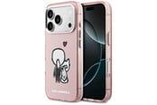 Mobil - Deksel og etui - Karl Lagerfeld Karl & Choupette Back MagSafe Case for iPhone 17 Pro - Pink - 3666339607654
