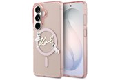 Mobil - Deksel og etui - Karl Lagerfeld IML KC Script MagSafe Case for Samsung Galaxy S26 - Pink - 3666339612641