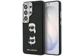 Mobil - Deksel og etui - Karl Lagerfeld Saffiano Double Heads Metal Case for Samsung Galaxy S26 Ultra - Black - 3666339612337