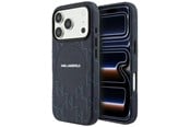 Mobil - Deksel og etui - Karl Lagerfeld Monogram Logo MagSafe Case for iPhone 17 Pro - Blue - 3666339609092