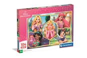 Puslespill - Clementoni Puzzle Super Disney Princess 104 pieces Gulv - 25056