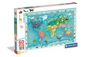 Puslespill - Clementoni Puzzle Maxi Noli Wildlife Map 60 pieces Gulv - 26072