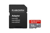 Minnekort - SANDISK Ultra PLUS microSD/SD - 200MB/s - 1.5TB - SDSQUBQ-1T50-GN6MA
