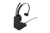 Hodetelefoner - Jabra Evolve3 45 MS - USB-C with Dongle - Mono (Charging Stand) - 34599-899-889