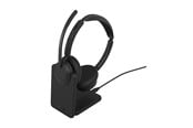 Hodetelefoner - Jabra Evolve3 45 UC - USB-A with Dongle - Stereo (Charging Stand) - 34599-989-989