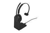Hodetelefoner - Jabra Evolve3 65 MS - USB-C with Dongle - Mono (Incl. Charging Stand) - 36599-899-889