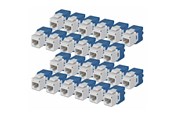 Tilbehør - StarTech.com Startech keystone jack - 180° tool-free - TAA Compliant - C6KEYTL180WH24PK