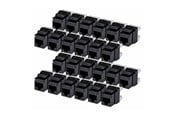 Tilbehør - StarTech.com Startech keystone jack - 180° 110 punch down - TAA Compliant - C6KEY110180BK24PK