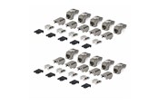 Tilbehør - StarTech.com Startech keystone jack - shielded 90° toolless - TAA Compliant - C6AKEYTLSTP9010PK