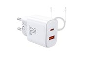 Kamera & Objektivtilbehør - Joyroom Lader JR-TCF05 Flash, 20W + C to L-kabel 1m (White) - JR-TCF05 White C-L