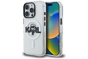 Mobil - Deksel og etui - Karl Lagerfeld IML Karl Sketch Logo MagSafe Case for iPhone 16 Pro - Clear - 3666339461164