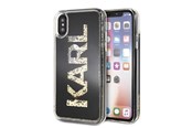 Mobil - Deksel og etui - Karl Lagerfeld Karl Logo Glitter iPhone X/Xs Case - Black - 3700740444047