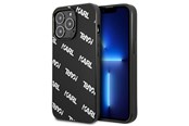 Mobil - Deksel og etui - Karl Lagerfeld Allover Case for iPhone 13 Pro / iPhone 13 - Black - 3666339049706