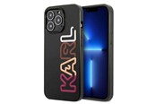 Mobil - Deksel og etui - Karl Lagerfeld Multipink Brand Case for iPhone 13 Pro / iPhone 13 - Black - 3666339049348