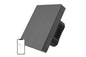 Smarthus - Sonoff Smart WiFi veggbryter SONOFF M5-3C-80 (3-kanals, for ramme, grafitt) - M5-3C-80M