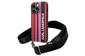 Mobil - Deksel og etui - Karl Lagerfeld Color Stripes Strap Case for iPhone 14 Pro - Pink - 3666339094218