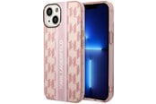 Mobil - Deksel og etui - Karl Lagerfeld KLHCP14MHKLSPCP iPhone 14 Plus 6.7 "hardcase pink / pink Mono Vertical Stripe - 3666339085292