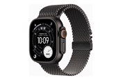 Smartklokke, Smartwatch & Sportsklokke - Apple Watch Ultra 3 GPS + Cellular 49mm Black Titanium Case with Black Titanium Milanese Loop - Small - MF1N4DH/A