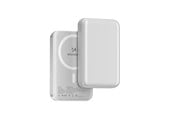 Nødlader - Wozinsky WRW349YWS 10000 mAh Magnetic Power Bank - White - 10000 mAh - 5907769366093