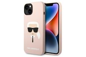 Mobil - Deksel og etui - Karl Lagerfeld KLHCP14MSLKHLP iPhone 14 Plus 6.7 "hardcase pink / pink Silicone Karl's Head - 3666339085452