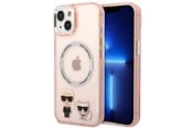 Mobil - Deksel og etui - Karl Lagerfeld KLHMP14MHKCP iPhone 14 Plus 6.7 "hardcase pink / pink Karl & Choupette Aluminum Magsafe - 3666339087333