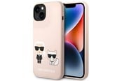 Mobil - Deksel og etui - Karl Lagerfeld KLHMP14SSSKCI iPhone 14 6.1 "hardcase light pink / light pink Silicone Karl & Choupette Magsafe - 3666339078119