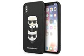 Mobil - Deksel og etui - Karl Lagerfeld Saffiano Karl&Choupette Head case for iPhone XS Max - black - 3666339055011