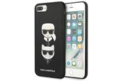 Mobil - Deksel og etui - Karl Lagerfeld Saffiano Karl&Choupette Head case for iPhone 7 Plus / iPhone 8 Plus - black - 3666339054991