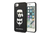 Mobil - Deksel og etui - Karl Lagerfeld KLHCI8SAKICKCBK iPhone 7/8 / SE 2020 / SE 2022 black/black hardcase Saffiano Karl&Choupette Head - 3666339054984