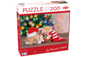 Puslespill - Tactic 200 pcs puzzle: Paws and presents - 60861