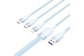USB - Vention USB 2.0 A til 3-i-1 6A-kabel CTRLG 1.5M (blå) - CTRLG