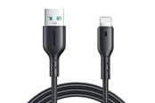 USB - Joyroom Kabel Flash Charge USB til Lightning SA26-AL3/ 3A / 1m (svart) - SA26-AL3
