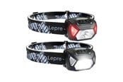 Lommelykter - Lepro Sett med 2 LEPRO 320014-2 hodelykter, 2000 lm - 320014-2