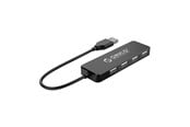 USB-hub - ORICO FL01 USB-A Hub Docking Station 4x USB-A 2.0 - Black USB-hub - USB 2.0 - 4 porter - Svart - FL01-BK-BP-HW-HU