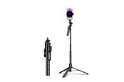 Mobil - Andre tilbehør - ORICO Selfie stick Orico SPM175 tripod 1/4" for phone camera with 360 degree rotation Bluetooth 5.2 - black - SPM175-BK-BP-HU