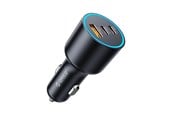 Mobil - Adaptere og ladere - ORICO HyperDrive 165W USB-A + 2x USB-C Car Charger - Black - HD-165-1A2C-BK-EP-HU