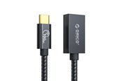 USB - ORICO CAF31 USB-C - USB-A 3.1 Gen 2 10Gbps 30cm OTG adapter - black - CAF31-03-BK-BP-HU