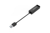 Nettverkskabel - ORICO UTJ-U3 1 Gigabit USB-A 3.0 External Network Card - Black - UTJ-U3-BK-BP-HU