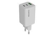 Mobil - Adaptere og ladere - Canyon 65W GaN lader 2xUSB-C + USB-A, hvit - CNS-CUW65ACC
