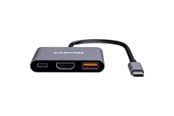 USB-hub - Canyon DS-4 3-i-1 USB-C Hub 4K HDMI, Grå USB-hub - 3 porter - Grå - CNS-TDS4