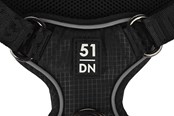 Hund - 51 Degrees North 51 - Wanderful - H Harness - Trail - Black - M - 51AWFHT304