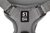 Hund - 51 Degrees North 51 - Wanderful - H Harness - Trail - Light Grey - 51AWFHT104