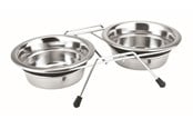 Hund - Nobby Stander m. 2 skåle Silent Diner 2.5 L - L79049
