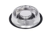 Hund - Nobby Slowfeeder skål i rustfrit stål 1.35 L / Ø 30 cm - L73835